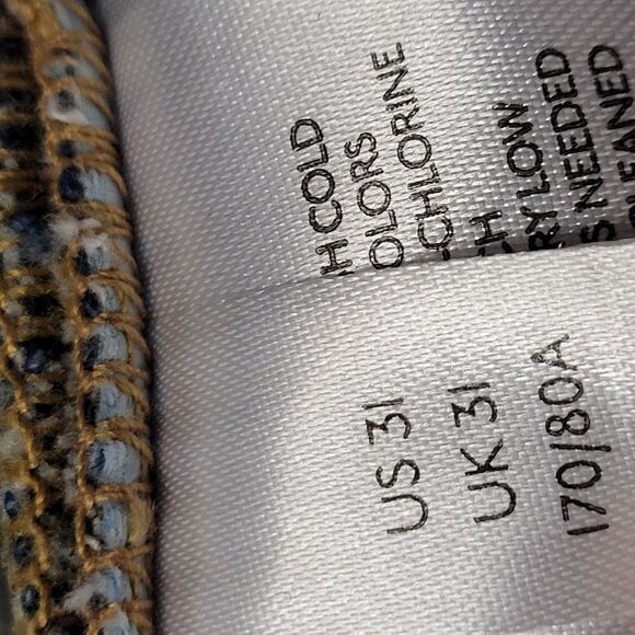 NEW 31 FREE PEOPLE tribal button fly Rocky corduroy patch loose jeans we the NWT - Picture 9 of 16